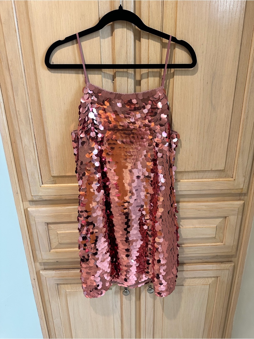 Dust Rose Pink Sequin Dress